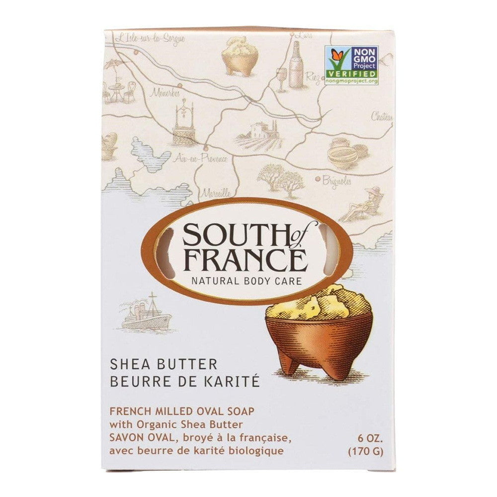 South Of France Natural Bar Soap, Shea Butter, 6 Oz